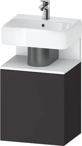 Duravit Qatego Waschtischunterbau wandhängend Graphit Supermatt 440x350x645 mm - QA4076L18800000 QA4076L18800000