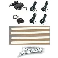 XENON LED Dekolicht 3295 LED Regal Beleuchtung warm weiß 4 x 75 cm inclusive Netzteil, Xenon / Warm Weiß