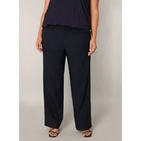Base Level Curvy Stoffhose Sommerhose mit Schlag und Viskose