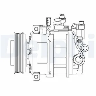 Delphi Klimakompressor Audi A8 Q7 VW Phaeton Touareg 3,0