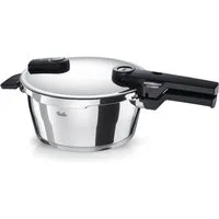 Fissler Schnellkochtopf Vitaquick®Elemental Dampfkochtopf Premium Drucktopf, Edelstahl 18/10 (1-tlg), Schnellkochtopf mit 2 Garstufen und Superthermic Boden