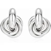 ROUGEMONT Paar Ohrstecker Knoten Damen Ohrstecker 18K Vergoldung Hypoallergen -Wasserfest, Hypoalölergen für empfindliche Haut