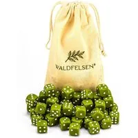 Waldfelsen Spiel – 2-50 Stk Standard Spielwürfel 16 mm Acrylwürfel Würfel bunt, Spielmaterial, Verschiedene Farben