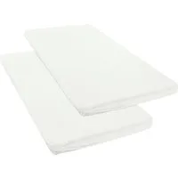 OTTO home Spannbettlaken Topper Basic, in Gr. 90x200, 140x200 oder 180x200 cm, Microfaser-Jersey, Gummizug: rundum, (2 Stück), Baumwolle, Matratzen bis 8 cm Höhe, Bettlaken, Spannbetttuch, Laken
