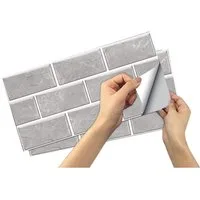 Minicloss Fliesenaufkleber 12 Stück 15x30cm, Fliesenaufkleber, selbstklebende (12 St), wasserabweisend, für Küche und Bad