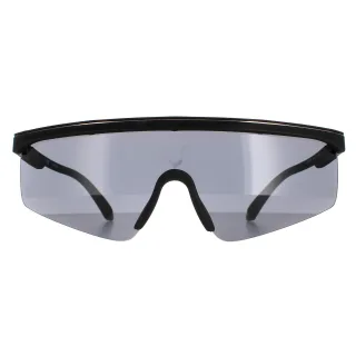 Police Semi Rimless Herren Schwarz Gummi Rauch SPLA28 Lewis Hamilton
