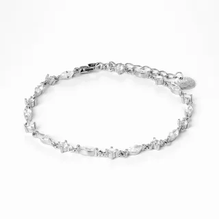 Luxenter 925 Sterling Silber Armband mit rhodiniertem Brillant Zirkonia - Ulmax