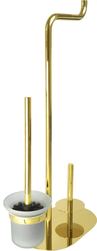 Neuesbad Serie 600 3-Funktionen WC Papierhalter, Gold NB1DEADIZ7321