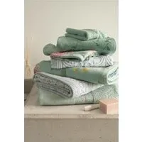 PiP Studio Handtuch Les Fleurs Blue 30X50 Set A 3 Blau 100% Cotton, terry velour, 500, Baumwolle (1-St), Handtuch Frottetuch