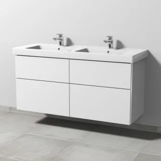 Sanipa 3way Waschtischunterbau zu Villeroy & Boch Subway 2.0 Waschtisch mit 4 Auszügen, Weiß-Soft BR61743