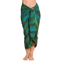 PANASIAM Sarong Pareo Tuch aus Viskose - blickdichtes Unisex Strandtuch & Wickelkleid, Viskose, in Größe L & XL - Wickelrock oder Bikini Cover-up für Damen & Herren