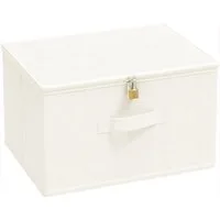 Minicloss Aufbewahrungsbox Große Aufbewahrungsbox für Kleidung, faltbare Stoffbox mit Deckel, Schrank-Organizer, langlebiger Aufbewahrungskorb für Zuhause