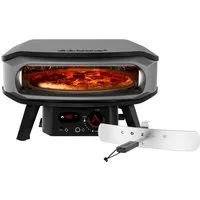 COZZE Pizzaofen Gas-Pizzaofen Premium Rotate 17", Ø 42.5 cm, Backtemperatur bis 500°C, mit großer Öffnung, Grillfläche 42.5 x 42.5 cm