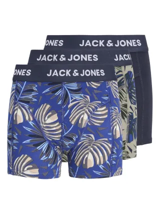 JACK&JONES - JACHENDO LEAVES TRUNKS 3 PACK JNR - Gr. - 164