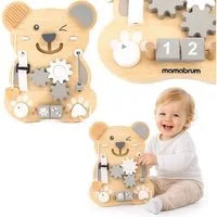 Mamabrum Motorikbrett Mamabrum Montessori Busy Board Holz 10in1 Lernspielzeug