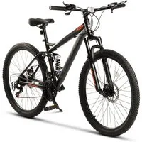 CARPAT SPORT Mountainbike 24 26 27.5 29 Zoll Fahrrad für Herren Damen Jungen, 21 Gang Shimano, mechanische Scheibenbremse, MTB Fahrrad Bike