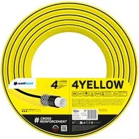 Cellfast Gartenschlauch 4YELLOW Gartenschlauch 1 Zoll, 4-lagig, UV-beständig