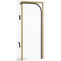 Scorprotect® Staubschutztür Scorprotect® Staubschutztür aus Folie L-Form schwellenlos 220 x 120 cm