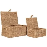 House Nordic Allzweckkorb Bogra Korb Satz von 2 Stk. natur.