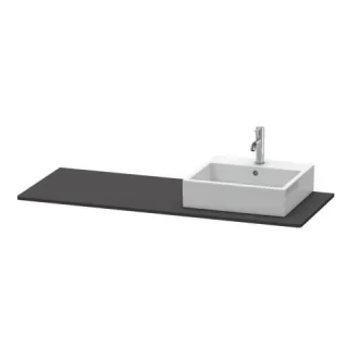 Duravit XSquare Konsole Graphit Supermatt 1400x550x16 mm - XS060GR8080 XS060GR8080