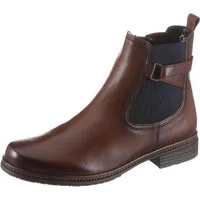 Gabor Chelseaboots, Blockabsatz, Stiefelette, Businessmode mit Stretcheinsatz