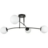 Licht-Erlebnisse Deckenleuchte PREGOS, ohne Leuchtmittel, Kugelschirm B: 92 cm E14 4-flammig blendarm