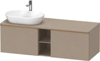 Duravit D-Neo Konsolenwaschtischunterbau wandhängend Leinen Matt 1400x550x459 mm - DE4950L04750000 DE4950L04750000