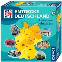 Kosmos Spiel WAS IST WAS Entdecke Deutschland, Familienspiel, Made in Germany