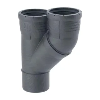Geberit Silent Pro Parallelabzweig 393457141 DN 90/90, 45°, hochschalldämmend
