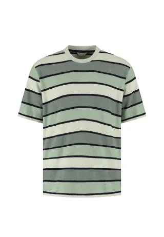 Dstrezzed - DS_Lasse Tee Stripe green bay - Gr. - XL