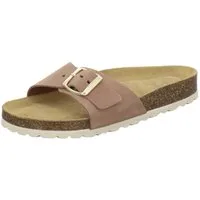 AFS-Schuhe 211236 Sommer Pantolette für Damen mit Fußbett, bequeme Sandalen aus Leder