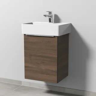 Sanipa 3way Waschtischunterbau zu Duravit Dura Square Waschtisch mit 1 Tür, Eiche-Arizona UM42480
