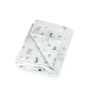Zöllner Babydecke Jersey gefüttert 70x100cm Savanne grau