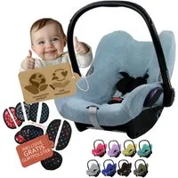 BambiniWelt by Rafael K. Babyschale Sommerbezug Bezug aus Frottee kompatibel mit Maxi Cosi CabrioFix + GP, ab: Geburt, bis: 14 Monate