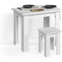 Livinity® Esstisch Tiberio, Weiß, 90 x 60 cm (1-St)