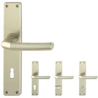 HOPPE Türgriffpaar Birmingham, Drücker außen, Aluminium