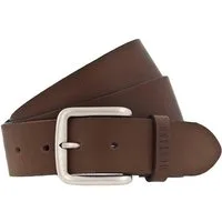 MUSTANG Ledergürtel "Victor" Klassische Dornschließe in leichter Used-Optik, 4 cm