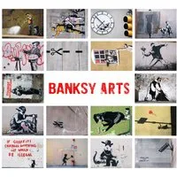 AvantgART Postkarte Banksy Premium Postkarten 6er/18er Set mit berühmten StreetArt Motiven