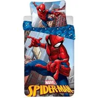 MARVEL Bettwäsche Spiderman Bettwäsche 140x200 Superhelden Design aus 100% Baumwolle