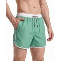 MaaMgic Shorts Herren Retro-Stil kurze Hose Sommer Sport Badehose mit Mesh-Innenslip (1-tlg)
