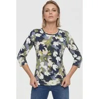 Olsen T-Shirt mit Allover-Dessin