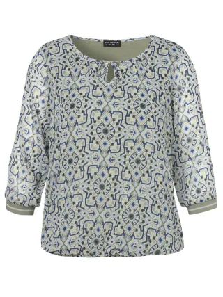 VIA APPIA DUE - Bluse mit grafischem Allover-Print grün - Gr. - 44