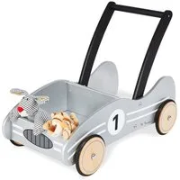 Pinolino® Lauflernwagen Kimi Lauflernhilfe, ergonomischer Griff mit Bremssystem - ab 1 Jahr, (1-tlg), aus Holz, einstellbares Bremssystem