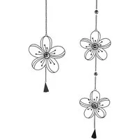 formano Hängedekoration Blumen, Höhe: cm, Farbe: Schwarz, Motiv: Blume