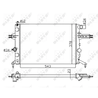 NRF Motork?hler Opel Astra G Zafira A 53628A