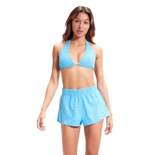 Speedo - Bikini Oberteil für Damen, Frottee, Schwimmen (Blau)