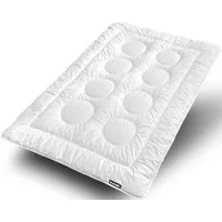 Dunlopillo Baumwollbettdecke Fusion, Bettdecken für Sommer und Winter, Füllung: Polyester, Bezug: 100% Baumwolle, Bettdecke 135x200 cm, 155x220 cm, Dunlofill® Helix-Micro-Faser, Decke