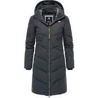 Ragwear Wintermantel Rebelka wasserdichter Winterparka mit abnehmbarer Kapuze