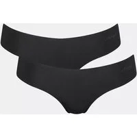 sloggi String ZERO Microfibre 2.0 (2er Pack) nahtlos, gewellte Abschlüsse, ultraleicht, Hipster-Stil