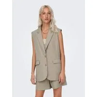 ONLY Anzugweste ONLLINDA S/L MEL OVERSIZE WAISTCOAT TLR Materialmix